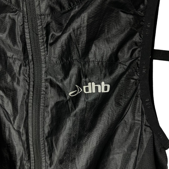 DHB Cycle Apparel Black Bike Vest Jersey Womens 10 Sleeveless Full Zip High Neck - Picture 2 of 9